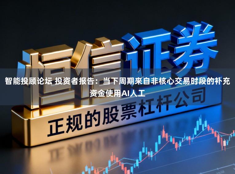 智能投顾论坛 投资者报告：当下周期来自非核心交易时段的补充资金使用AI人工