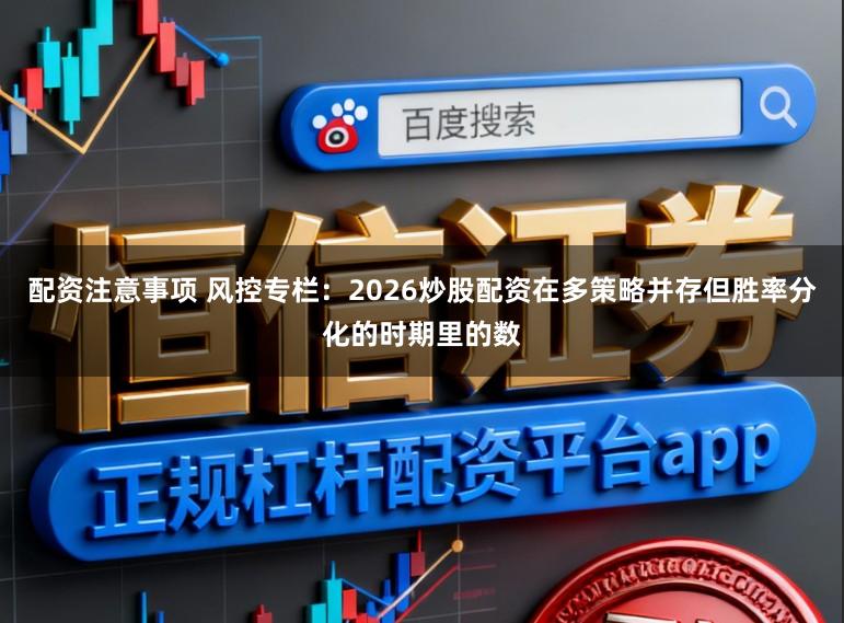 配资注意事项 风控专栏：2026炒股配资在多策略并存但胜率分化的时期里的数