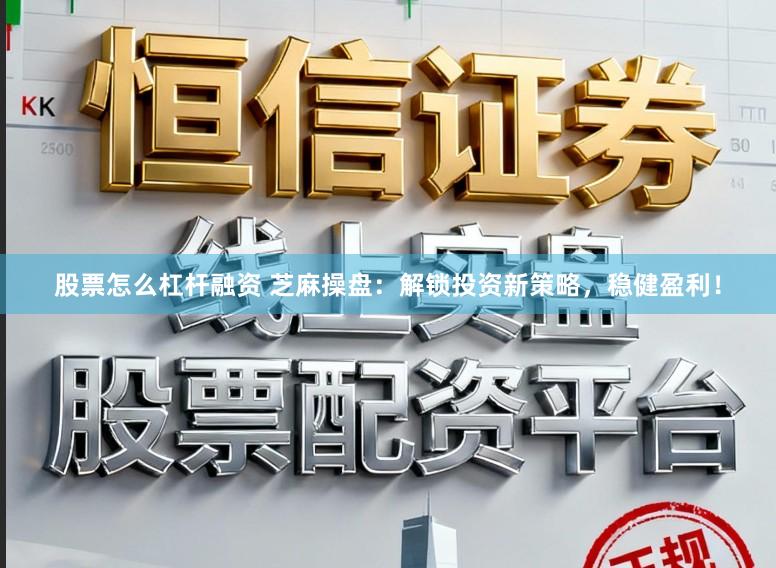 股票怎么杠杆融资 芝麻操盘：解锁投资新策略，稳健盈利！
