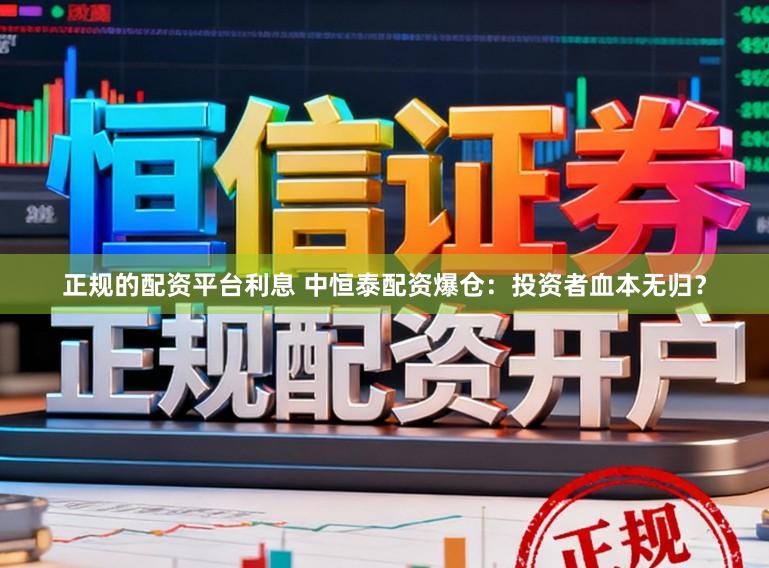 正规的配资平台利息 中恒泰配资爆仓：投资者血本无归？